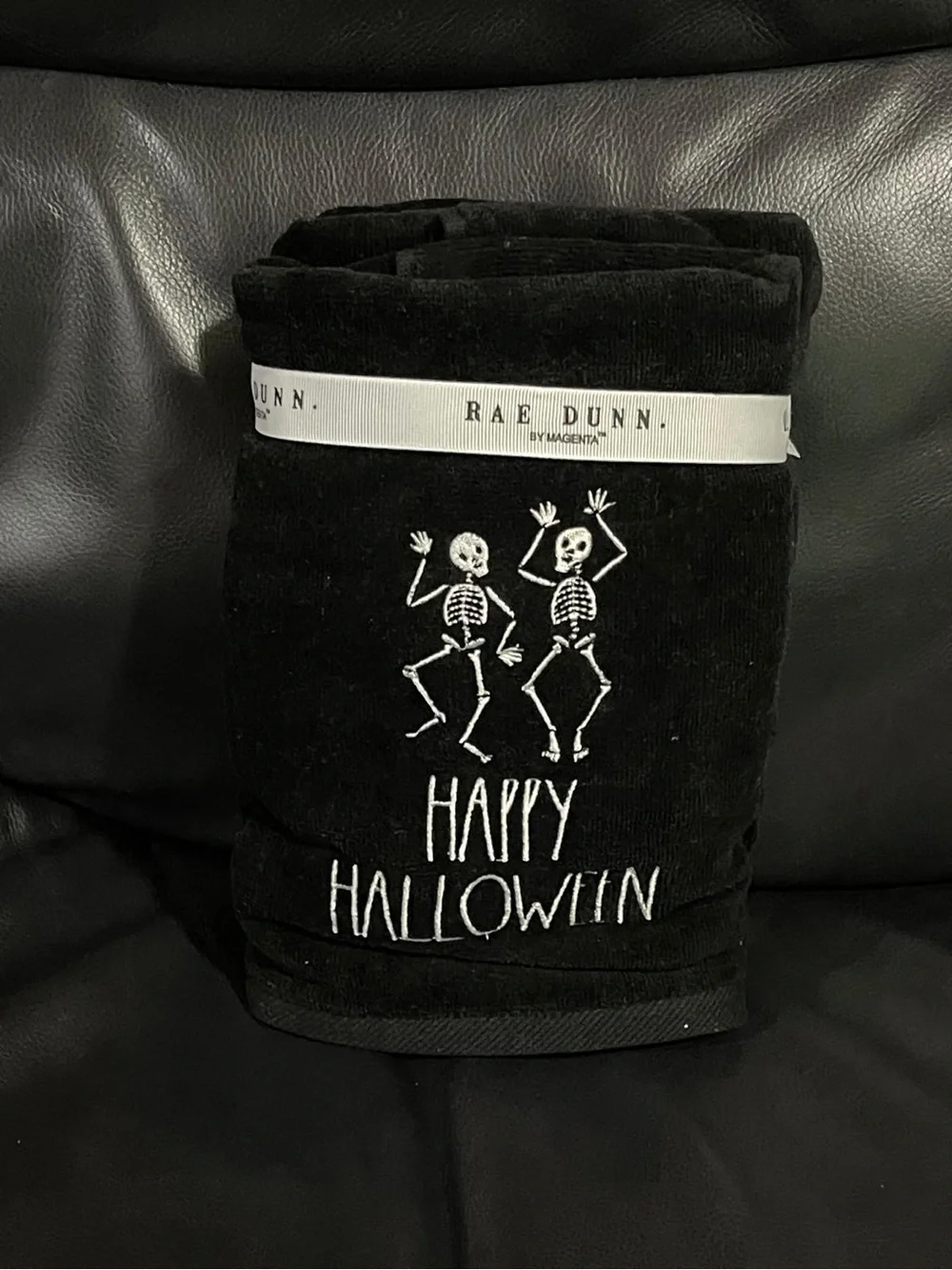 Halloween Rae Dunn Hands Towel HAPPY HALLOWEEN, Set of 2
